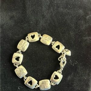 Silver Heart Charm Bracelet